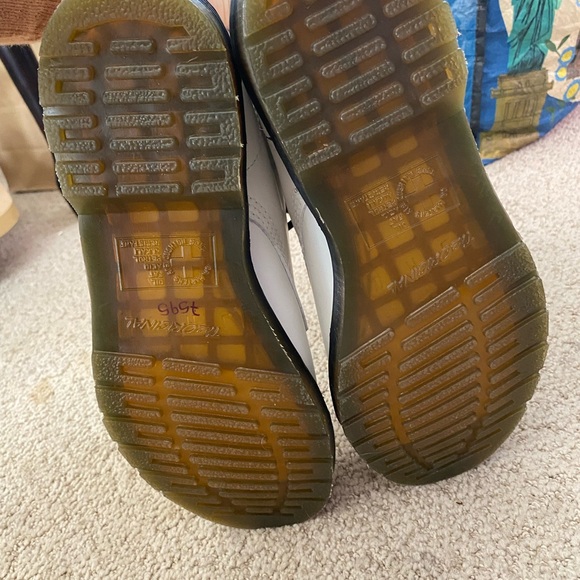 Dr. Martens 1460 smooth White Leather Boots - Picture 4 of 6